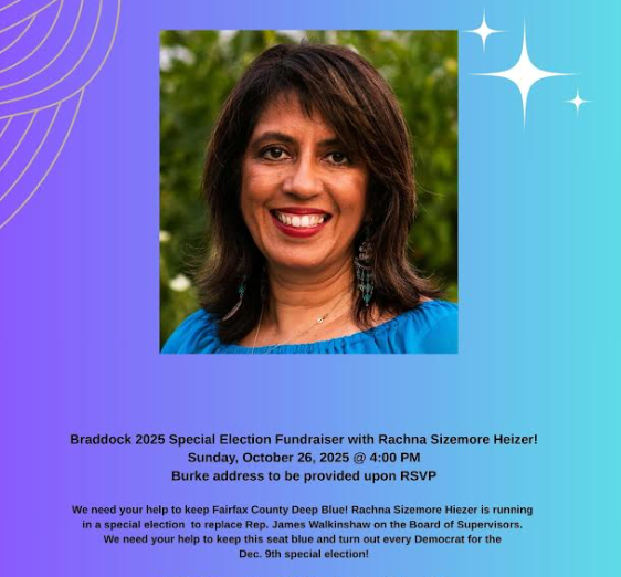 Sun., Oct. 26 @ 4 PM >> Fundraiser for Rachna Sizemore Heizer hosted by FCDC