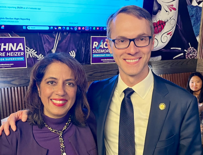 Supervisor-Elect Rachna Sizemore Heizer with Congressman James Walkinshaw