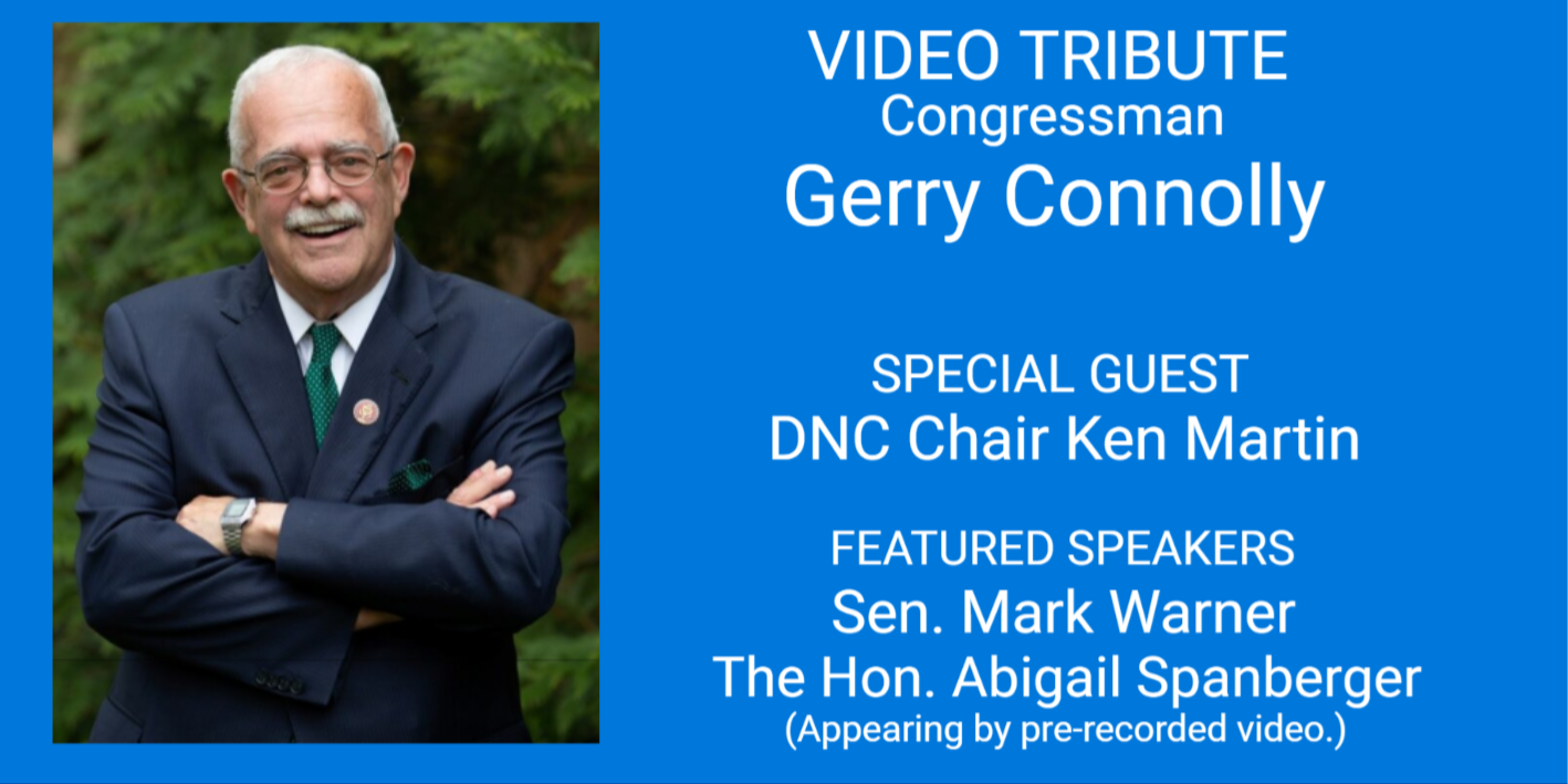 May 18 Blue Fairfax Dinner >> Video Tribute to Congressman Gerry Connolly