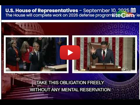 Rep.-elect James Walkinshaw (D-VA11) Sworn In to US House (9/10/25)